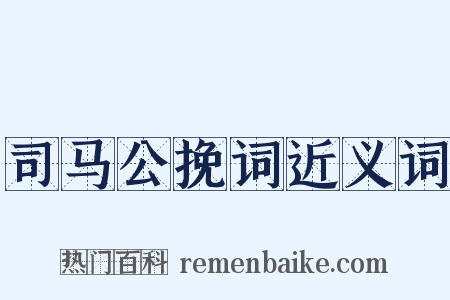 司马公挽词近义词是什么意思的图片
